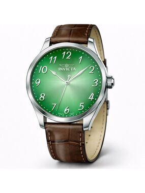 Invicta Celestial Quartz 43mm Dial with Chestnut Leather Strap MRSP $170